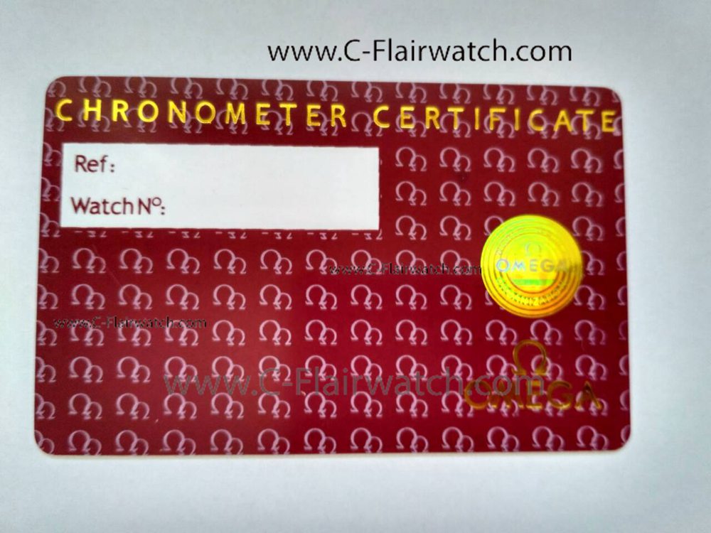 REPLACEMENT OMEGA LOGO WARRANTY CARDS / RED PLASTIC CARD REPLACEMENT OMEGA LOGO WARRANTY CARDS / RED PLASTIC CARD